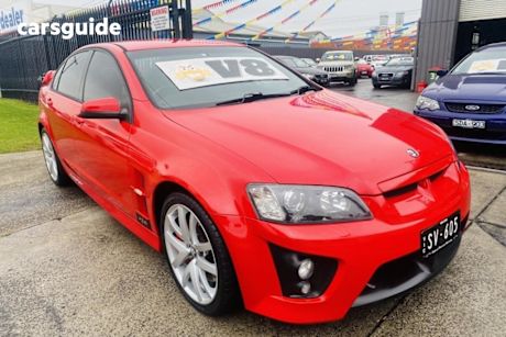 Red 2006 HSV Clubsport Sedan R8