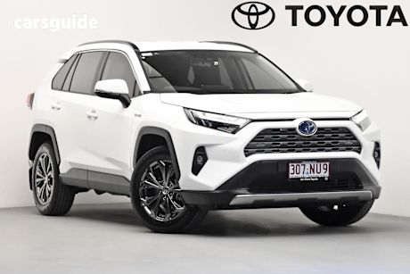 White 2024 Toyota RAV4 Wagon Gxl (Awd) Hybrid