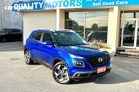 Blue 2021 Hyundai Venue SUV ACTIVE QX.V3 MY21 4D WAGON 4 CYLINDERS 1.6 LITRE PETROL 6 SPEED AUTO