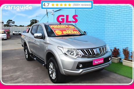 Silver 2015 Mitsubishi Triton Dual Cab Utility Gls (4X4)