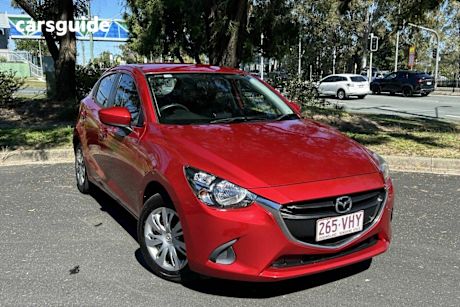 Red 2014 Mazda 2 Hatchback Maxx Sport