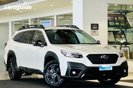 White 2022 Subaru Outback SUV AWD SPORT 4WD