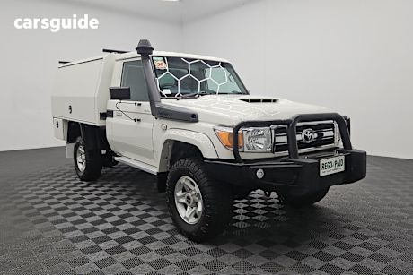 White 2021 Toyota Landcruiser Ute Tray GXL 4X4