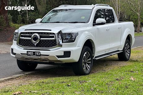 White 2024 GWM Cannon Alpha Ute Tray LUX 4WD