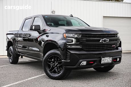 Black 2022 Chevrolet Silverado Ute Tray 1500 LT TRAIL BOSS 4X4