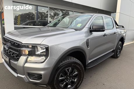 Silver 2024 Ford Ranger Ute Tray BLACK EDITION 4X4