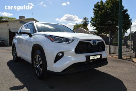 White 2021 Toyota Kluger Wagon Gxl Hybrid Awd