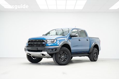 Blue 2021 Ford Ranger Ute Tray RAPTOR 4X4