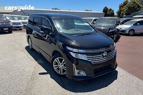 Black 2010 Nissan Elgrand Commercial 7 SEATER LUXURY WAGON