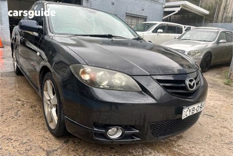 Black 2006 Mazda 3 Sedan Sp23