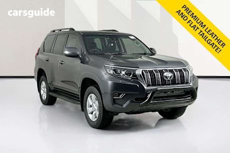 Grey 2021 Toyota Landcruiser Prado Wagon Gxl Prem Inter Flat Tailgate