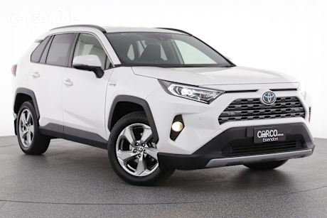 White 2021 Toyota RAV4 SUV GXL F