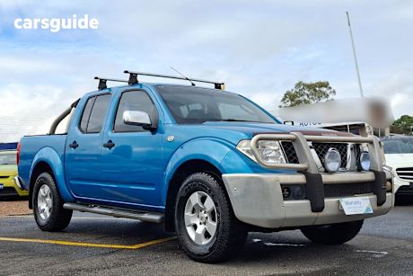 Blue 2007 Nissan Navara Dual Cab Pick-up St-X (4X4)