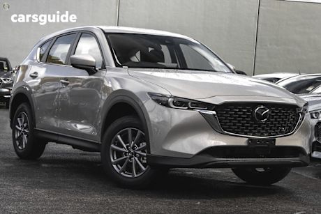 Silver 2025 Mazda CX-5 SUV G20 MAXX F