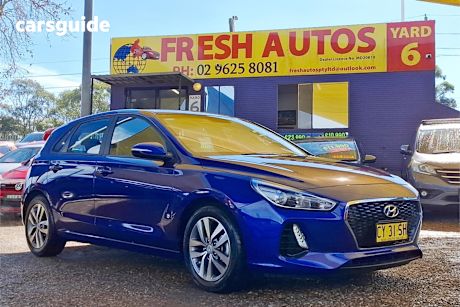 Blue 2020 Hyundai I30 Hatchback Active