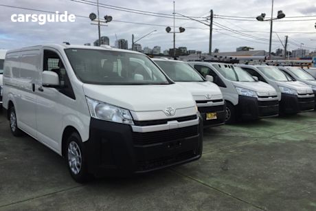 White 2023 Toyota HiAce Van Lwb