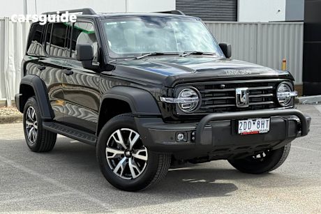 Black 2025 GWM Tank 300 SUV ULTRA HYBRID 4X4