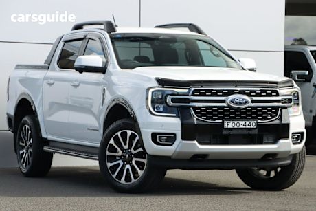 White 2025 Ford Ranger Ute Tray PLATINUM 4X4