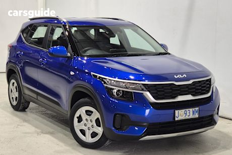 Blue 2021 Kia Seltos SUV S F
