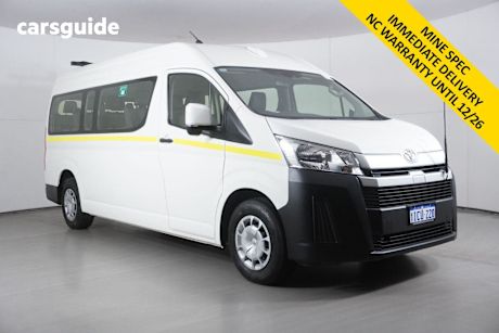 White 2021 Toyota HiAce Bus Slwb Commuter (12 Seats)