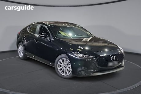 Black 2024 Mazda Mazda3 Hatch G20 PURE F