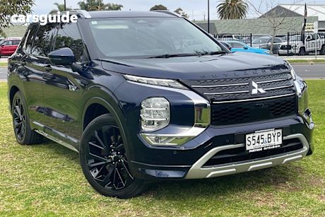 Blue 2022 Mitsubishi Outlander SUV PHEV EXCEED 4X4