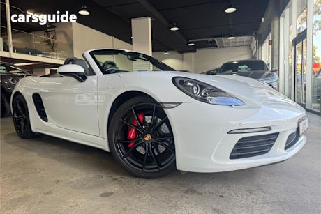 White 2016 Porsche 718 Convertible BOXSTER S R