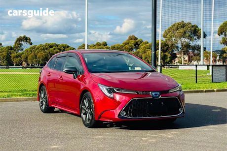 Red 2021 Toyota Corolla SUV HYBRID WXB