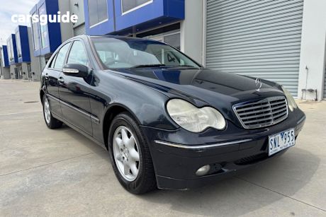Blue 2003 Mercedes-Benz C-CLASS Sedan C180 KOMPRESSOR ELEGANCE R