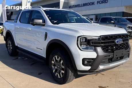 White 2025 Ford Ranger Ute Tray PHEV WILDTRAK 4WD