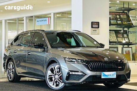 Grey 2022 Skoda Octavia SUV RS F
