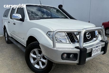 White 2012 Nissan Navara Ute Tray ST-X 550
