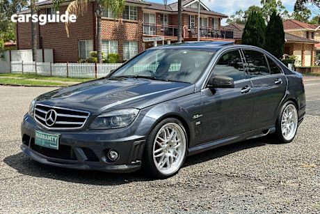 Grey 2008 Mercedes-Benz C63 Sedan Amg