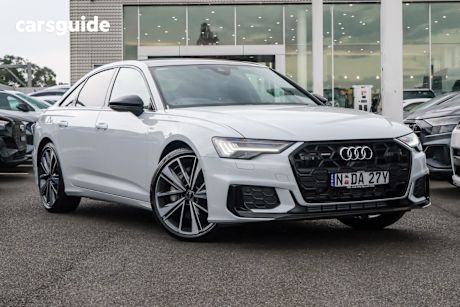 White 2024 Audi A6 Sedan 55 Tfsi Quattro S Line Mhev