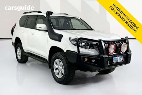 White 2018 Toyota Landcruiser Prado Wagon Gxl (4X4)