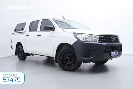White 2021 Toyota Hilux Double Cab Pick Up Workmate (4X2)