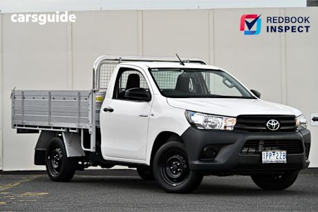 White 2019 Toyota Hilux Ute Tray WORKMATE R