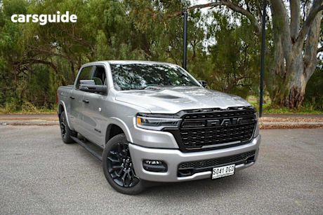 Silver 2025 Ram 1500 Crew Cab Utility Limited Rambox Ho Hurricane
