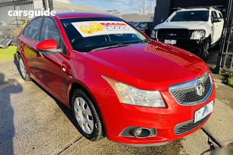 Red 2012 Holden Cruze Sedan Cd
