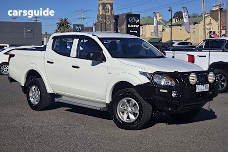 White 2016 Mitsubishi Triton Ute Tray GLX+ 4X4