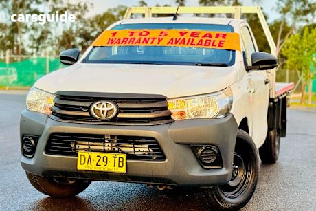 White 2017 Toyota Hilux Cab Chassis Workmate
