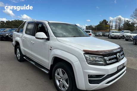 White 2018 Volkswagen Amarok Ute Tray TDI550 HIGHLINE 4X4