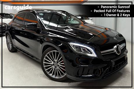 Black 2019 Mercedes-Benz GLA-Class SUV GLA45 AMG 4WD