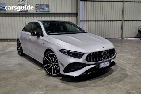 Silver 2023 Mercedes-Benz A-CLASS Sedan A35 AMG 4WD