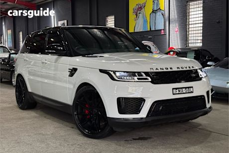 White 2018 Land Rover Range Rover Sport SUV TDV6 SE 4X4