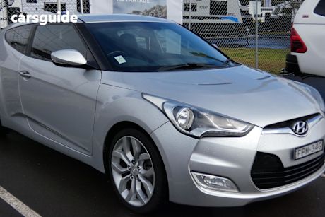 Silver 2012 Hyundai Veloster Coupe