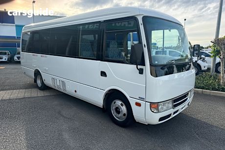 White 2015 Mitsubishi ROSA BUS OtherCar DELUXE