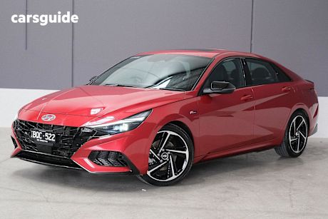 Red 2021 Hyundai I30 Sedan N LINE PREMIUM F