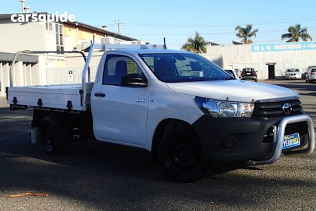 White 2021 Toyota Hilux Cab Chassis Workmate (4X2)