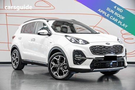 White 2021 Kia Sportage Wagon Gt-Line (Awd)